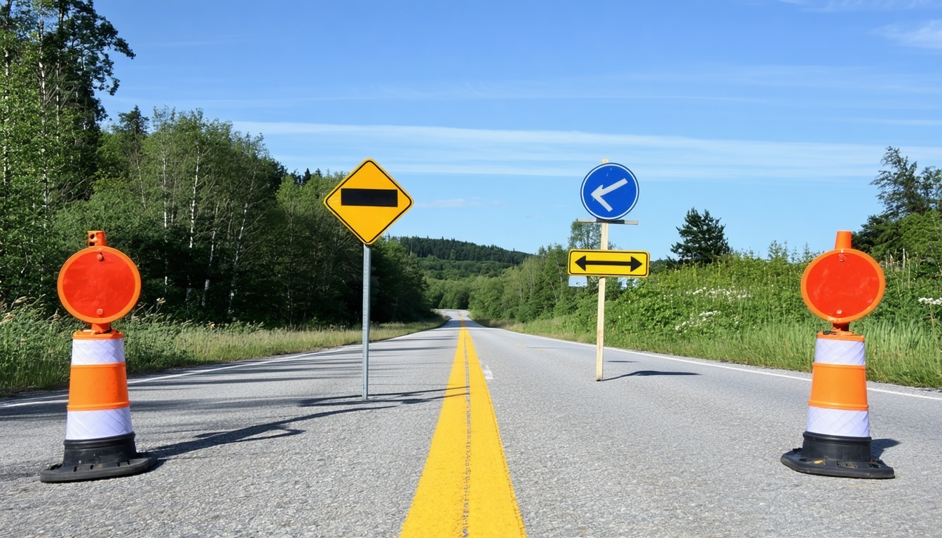 Delineators providing clear traffic direction
